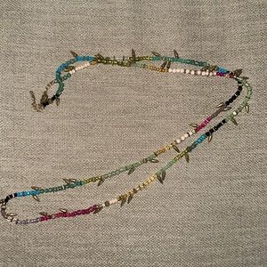 Stella & Dot long multicolor beaded necklace.